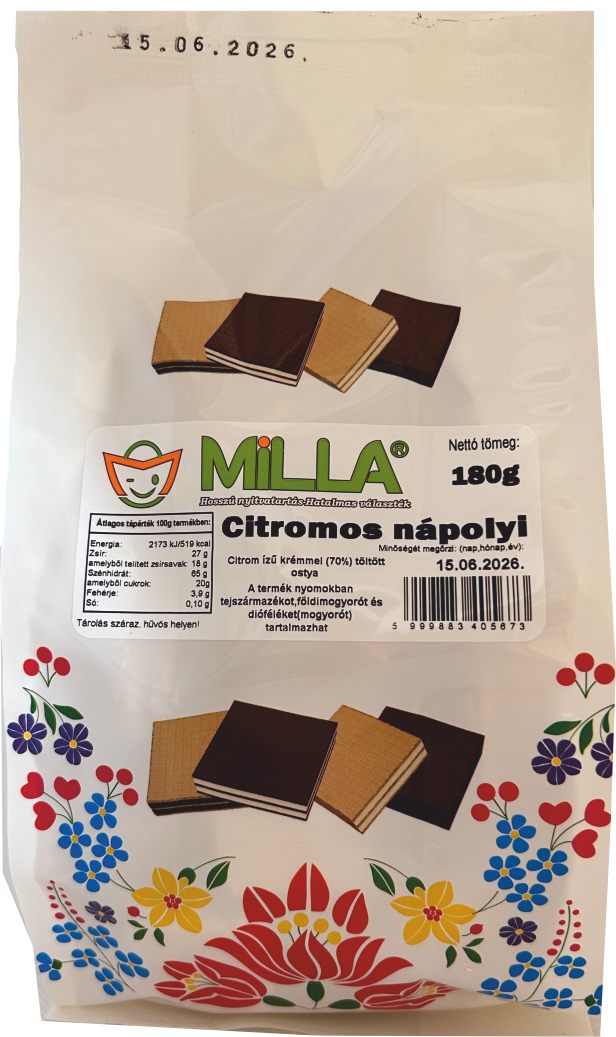 Milla Nápolyi citrom 180g