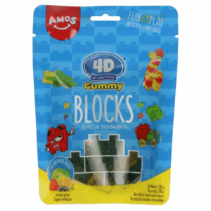 Amos 4D építőkockás gumicukor - 100 g