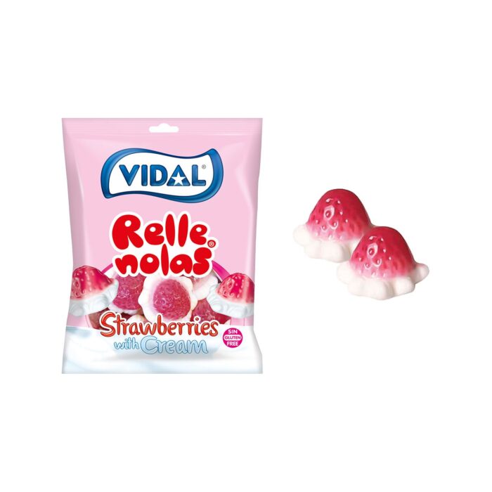 VIDAL STRAWBERRIES WITH CREAM (85 G)